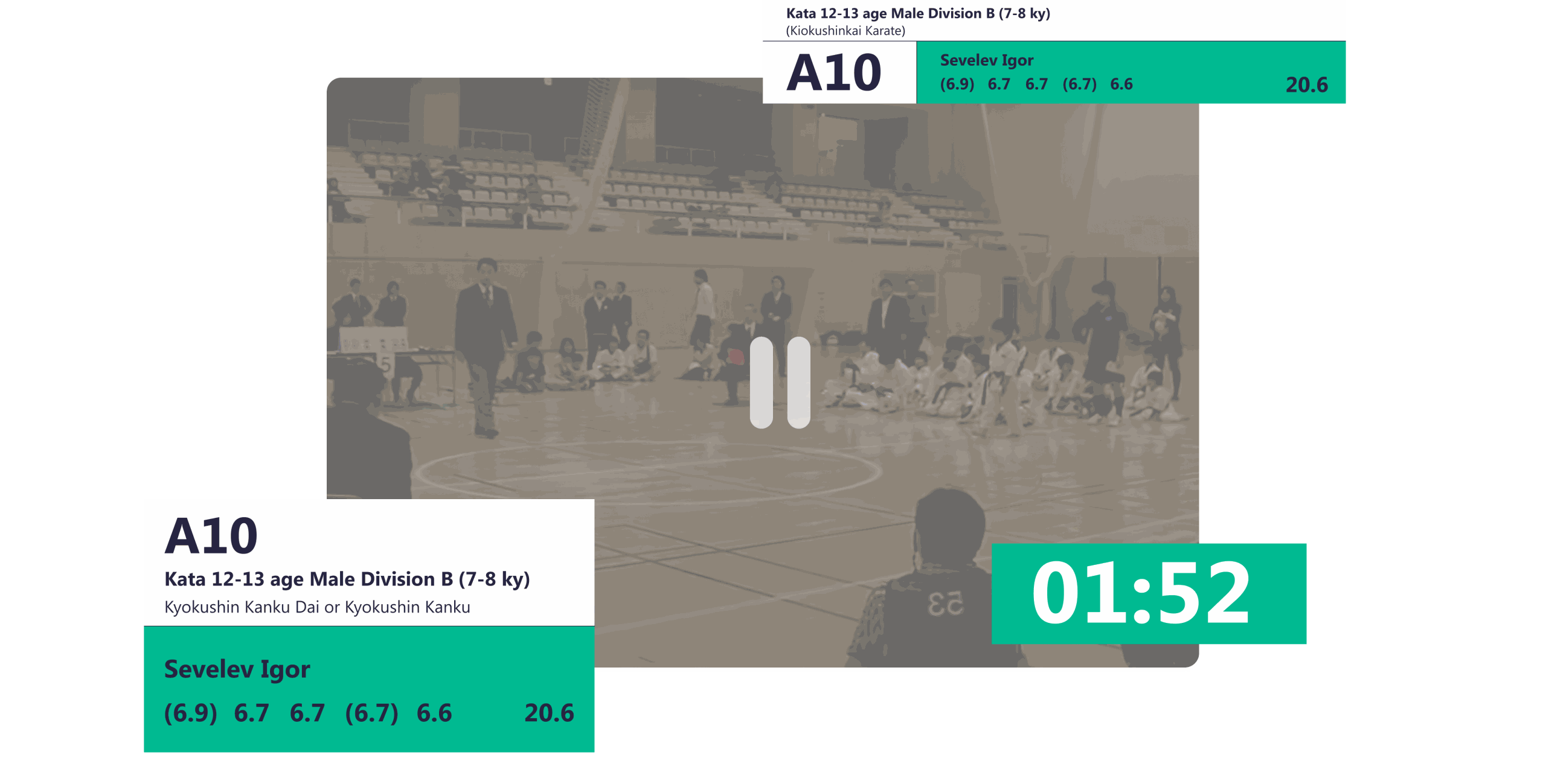 Sport data preview: a fight timer with the A10 card