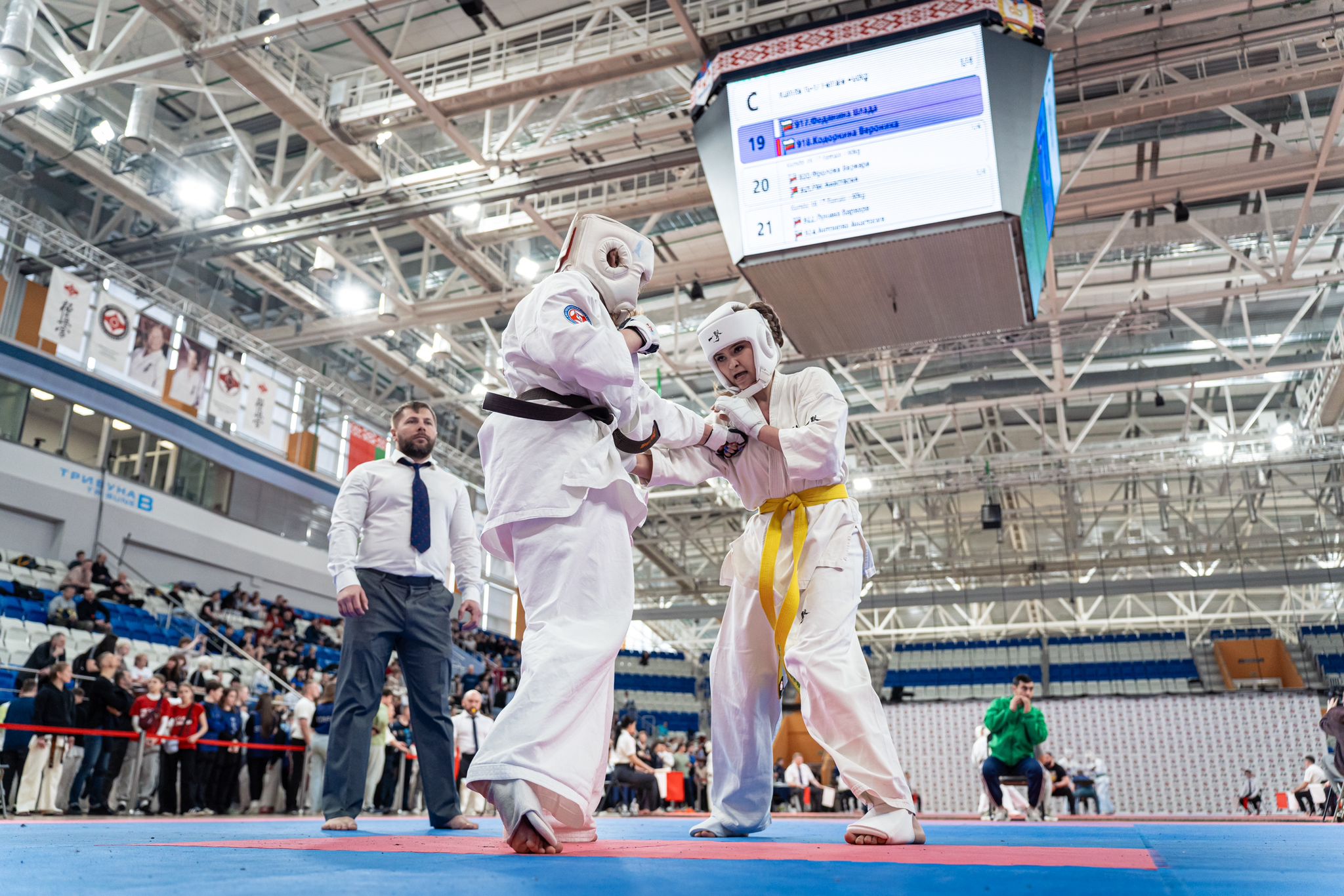 Cubul de televiziune transmite un meci de pe tatami la Belarus Open Cup 2024 Cubul de televiziune transmite un meci de pe tatami la Belarus Open Cup 2024