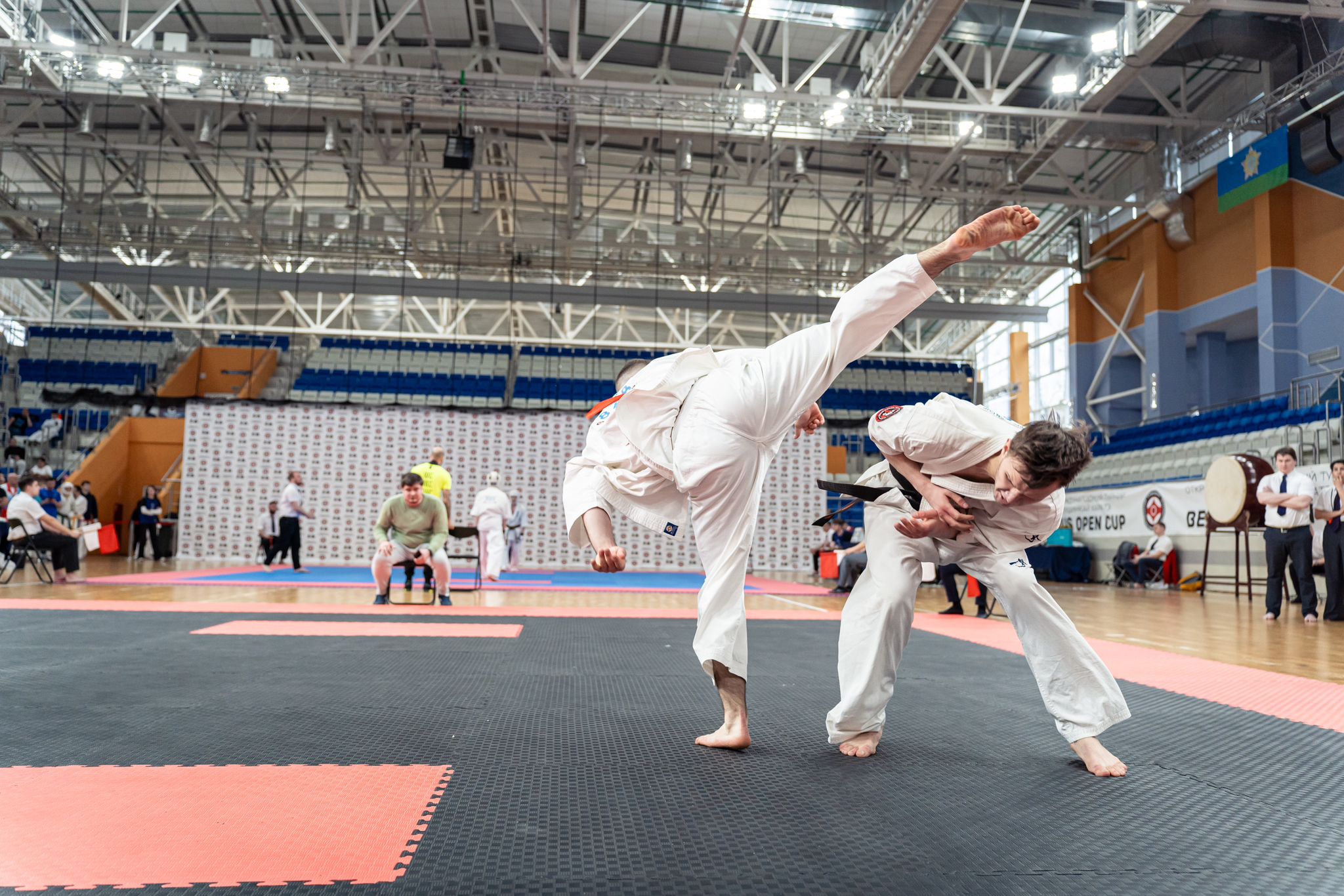 Un duel de kumite la Belarus Open Cup 2024